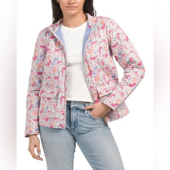 bagatelle Jackets & Blazers - NWT Bagatelle Prism Stem Floral Printed Quilted Jacket Size Medium. Size Large.